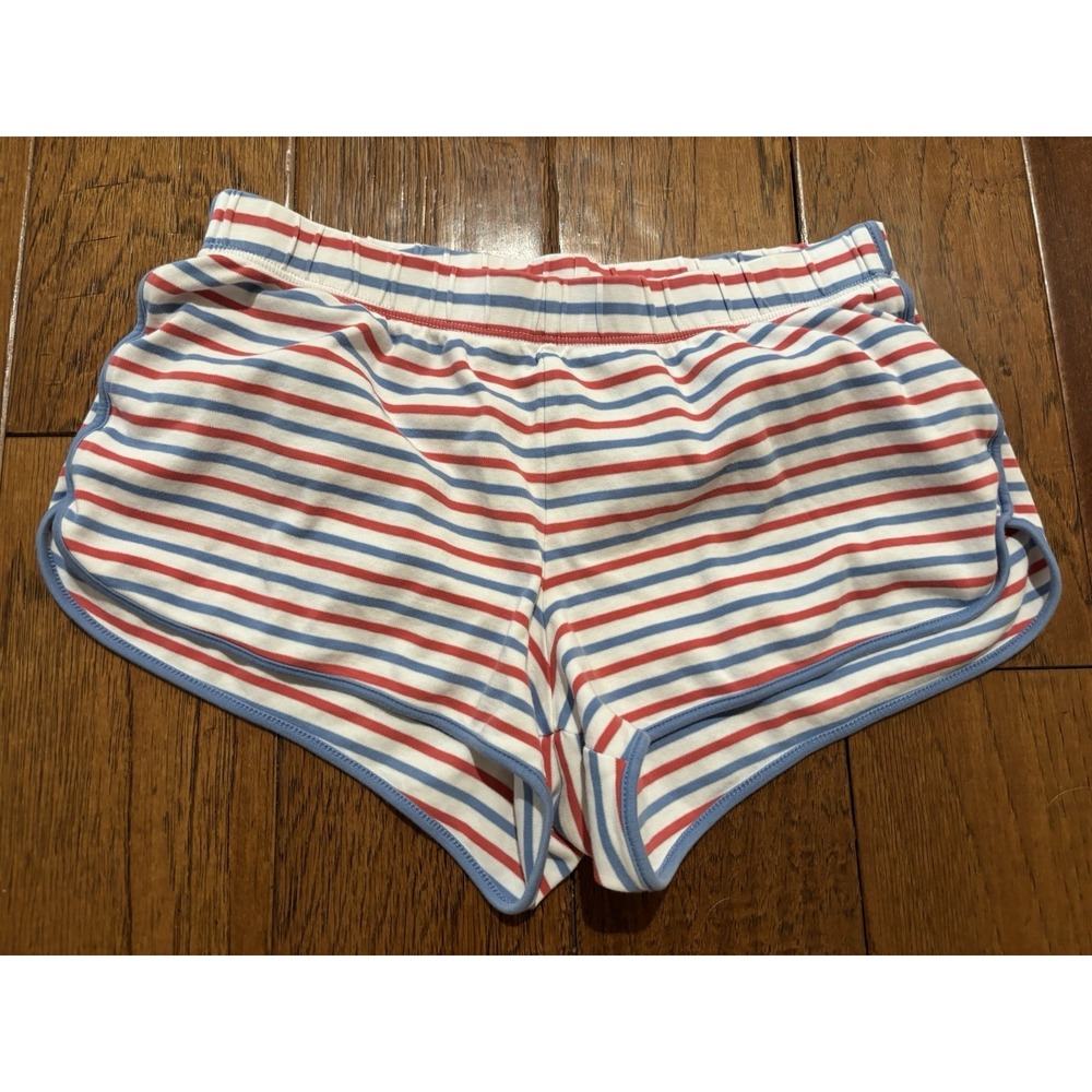 Lake Womens Pajama Bottoms Americana Shorts Sz XS Stripe Red,‎ White, & Blue